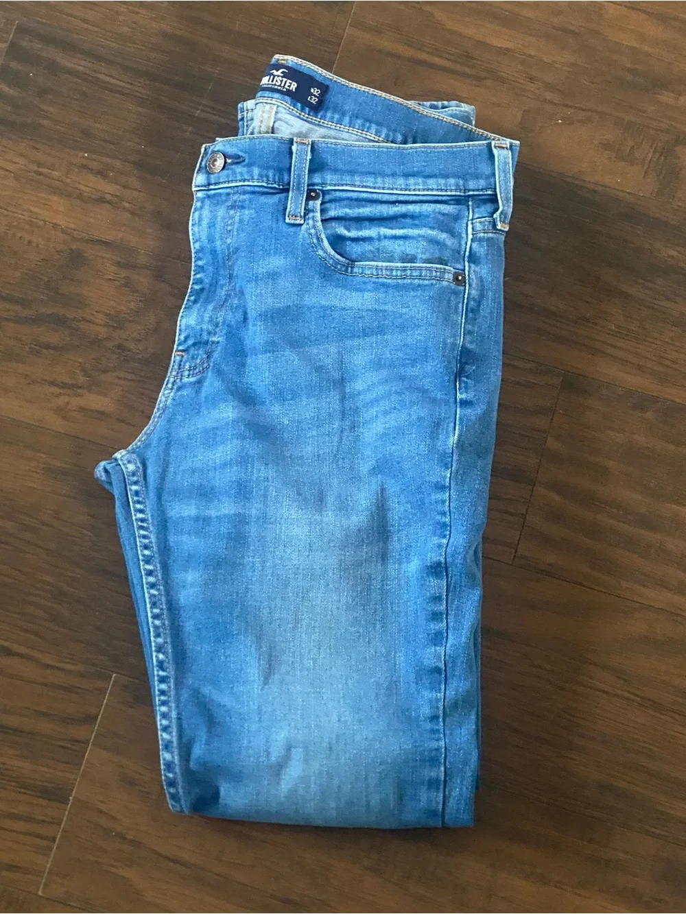 Hollister Light Blue Straight-Leg Jeans